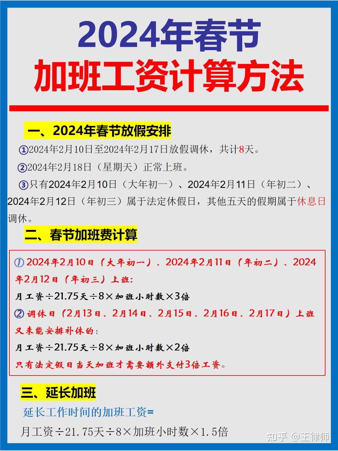 春节加班工资怎么算？一全解析加班资金计算方法和相关法规